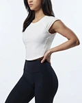 white crop top